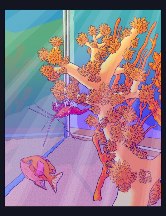 Aquarium - Digital Illustration - 2023