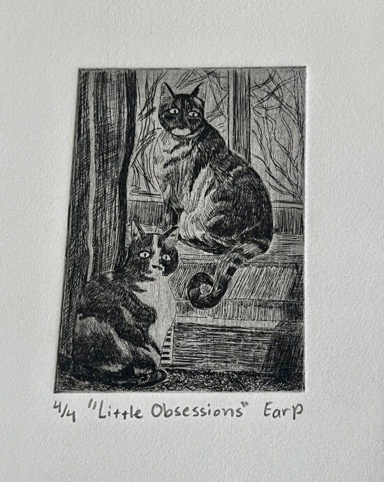 Little Obsessions - Hard Ground Etching - 2022